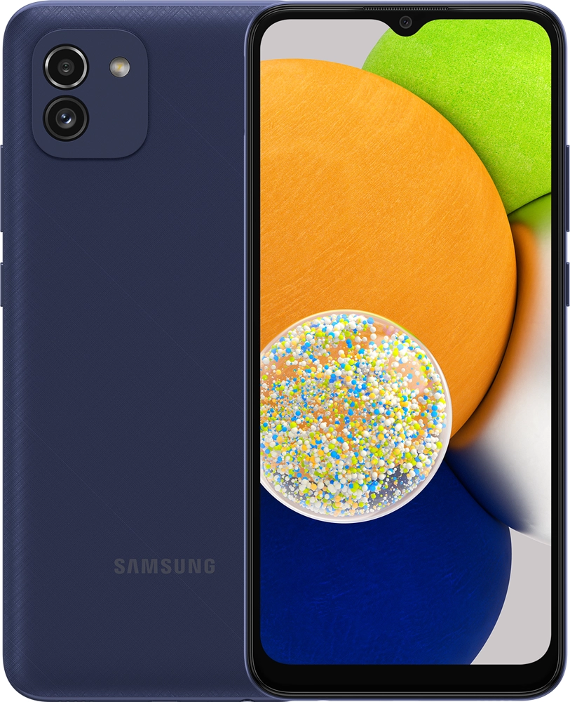 Смартфон Samsung Galaxy A03 SM-A035F 3/32 ГБ синий SM-A035FZBDCAU купить в  Москве — низкая цена в интернет-магазине alikson: фото, характеристики,  отзывы